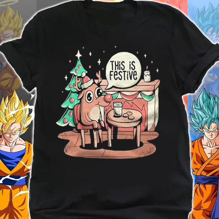 This is Festive Funny Meme Christmas Shirt t-shirt shirt