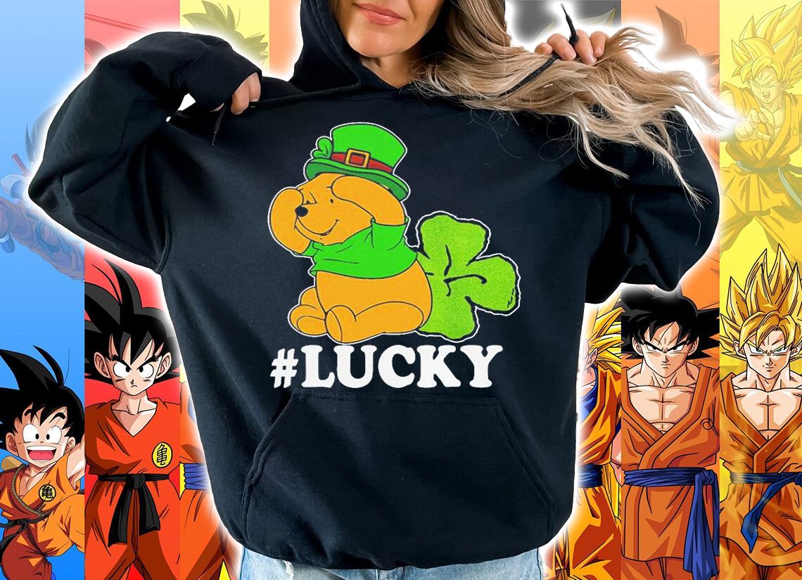 Disney Pooh Winnie The Lucky Shamrock St. Patricks Day T-Shirt t-shirt hoodie