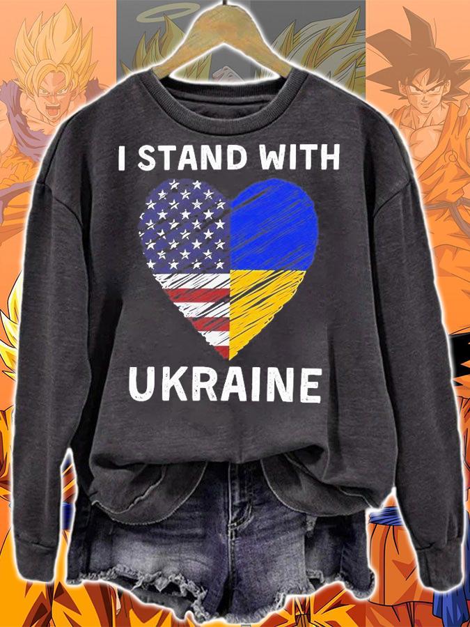 Support Ukraine I Stand With Flag Patriot Peace T-Shirt t-shirt sweatshirt
