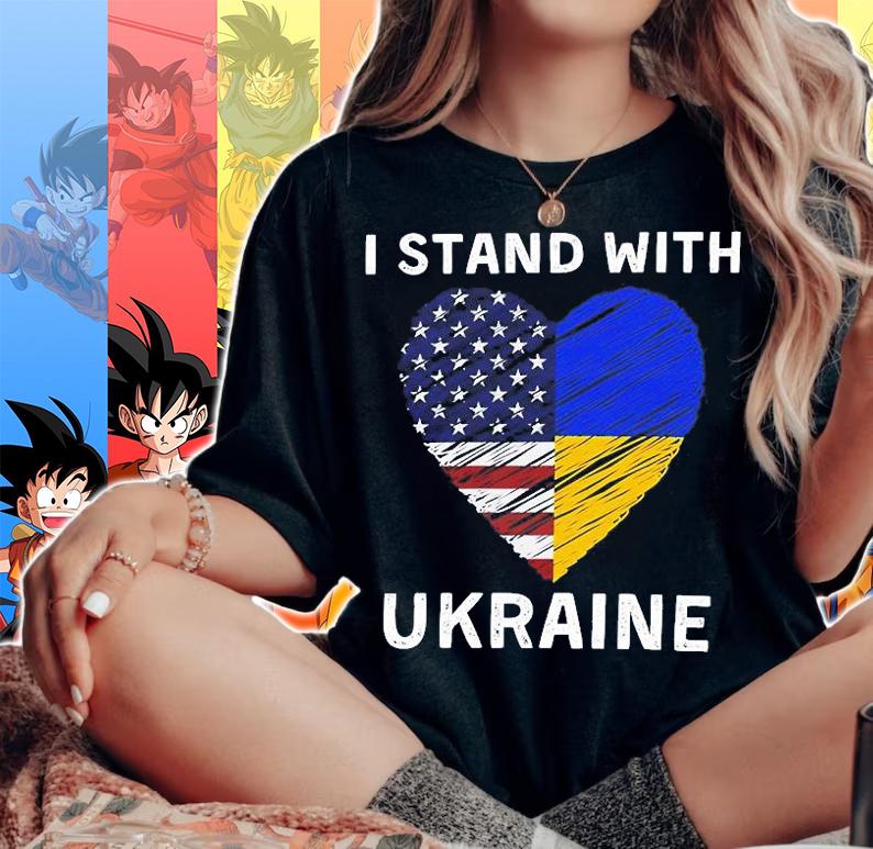 Support Ukraine I Stand With Flag Patriot Peace T-Shirt t-shirt woman shirt