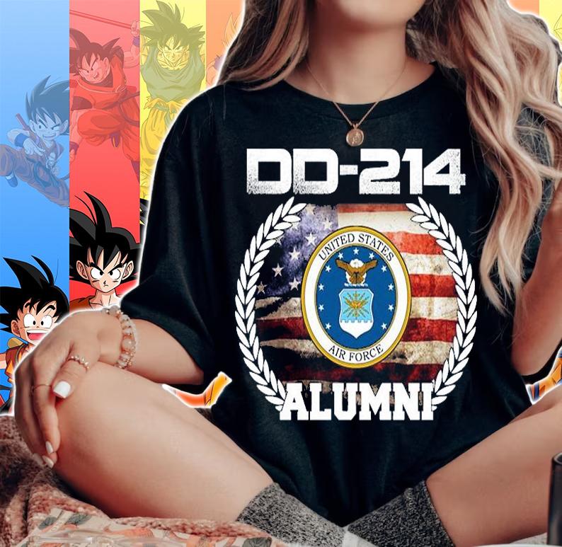 DD 214 Air Force Alumni Veterans T-Shirt t-shirt woman shirt