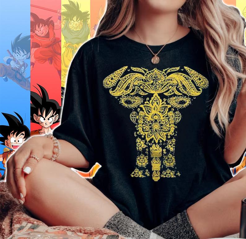 Elephant Pattern Largest Existing Land Animals T-shirt t-shirt woman shirt