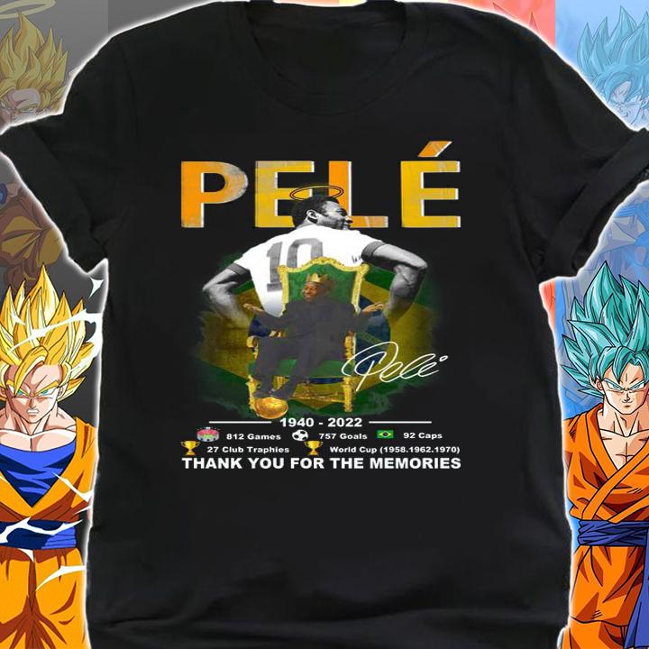 King Pelé 1940 2022 Signature Thank You For The Memories t-shirt shirt