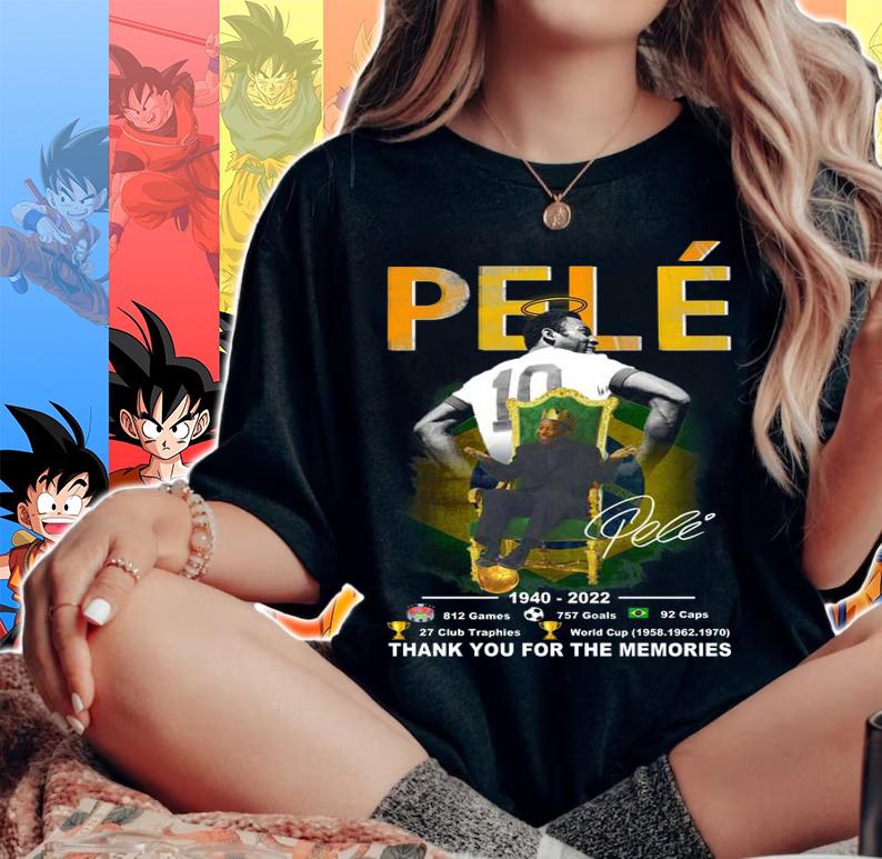 King Pelé 1940 2022 Signature Thank You For The Memories t-shirt woman shirt
