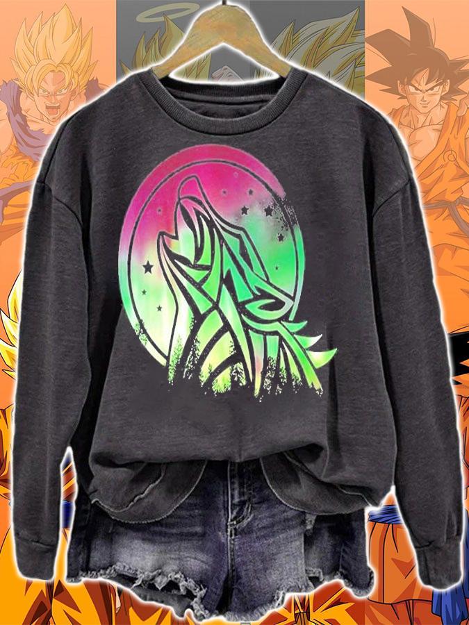 Womens Wolf Galaxy Moon T-Shirt t-shirt sweatshirt