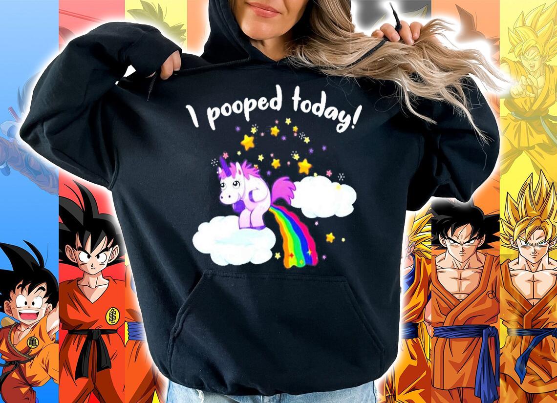 Funny I Pooped Today Unicorn T-Shirt t-shirt hoodie
