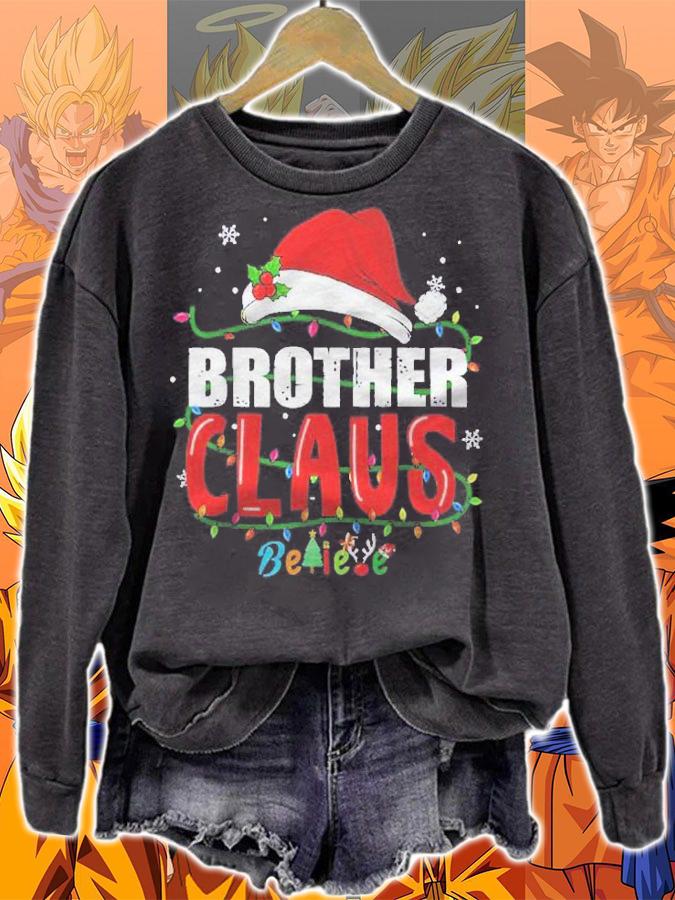 Funny Santa Brother Claus Christmas Matching Family Shirt t-shirt sweatshirt