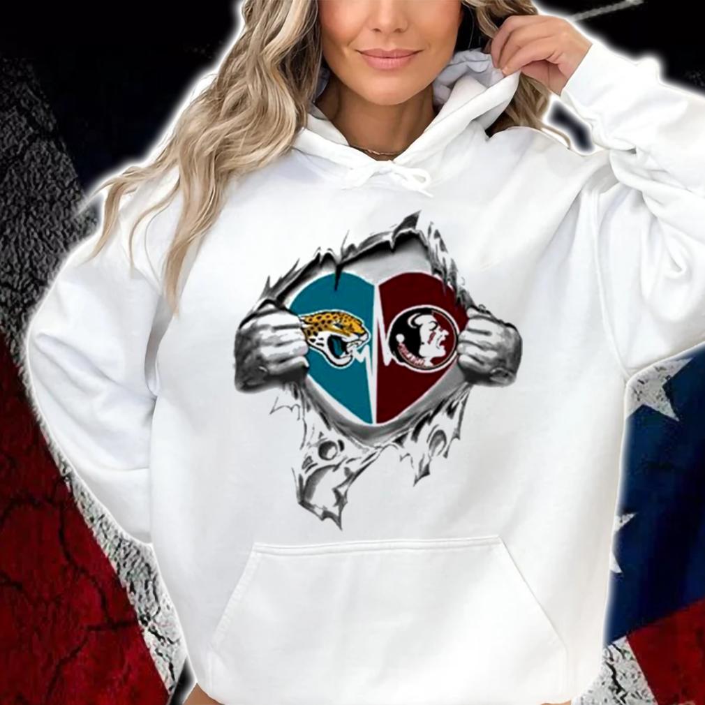 Blood Inside Me Jacksonville Jaguars And Florida State Seminoles t-shirt hoodie