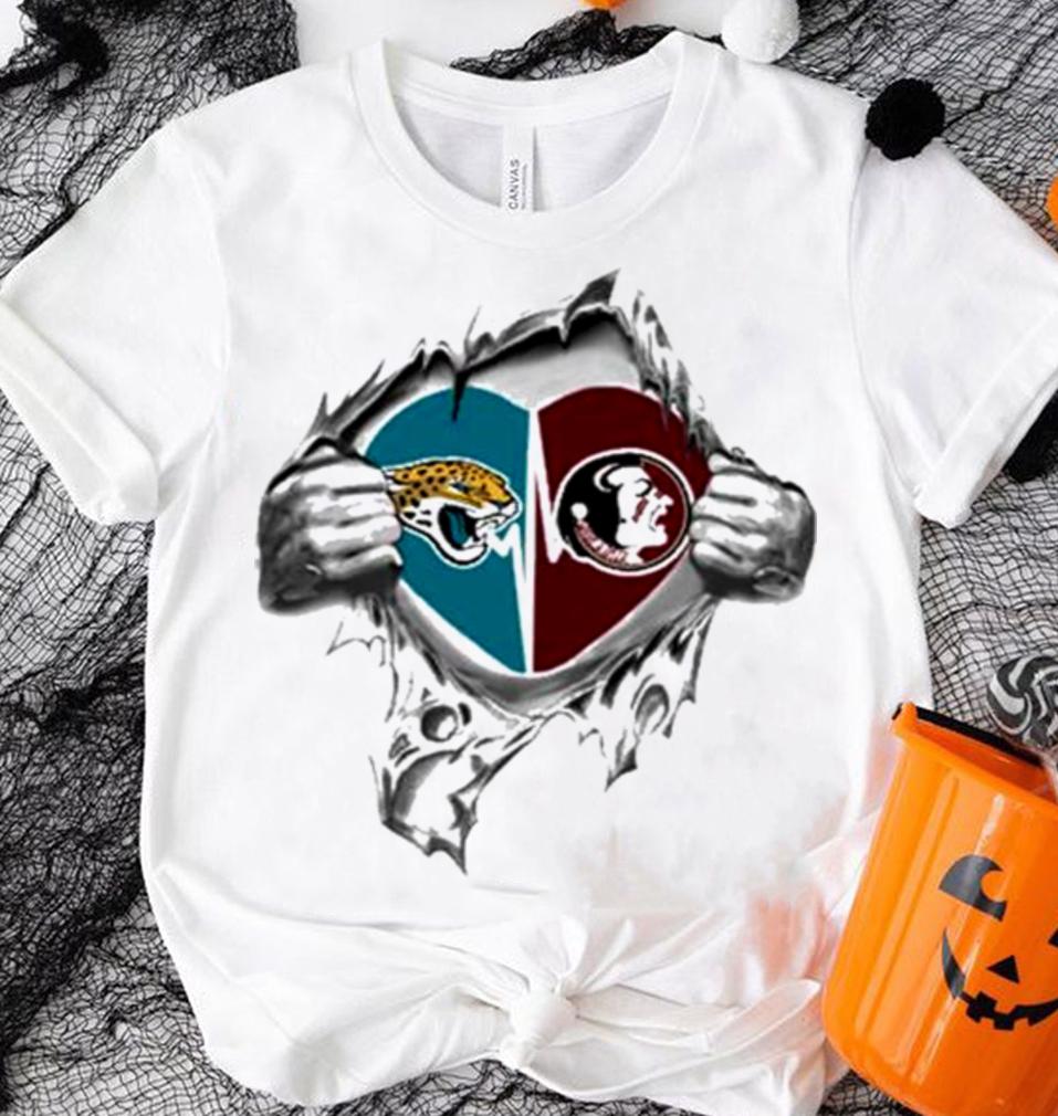 Blood Inside Me Jacksonville Jaguars And Florida State Seminoles t-shirt shirt