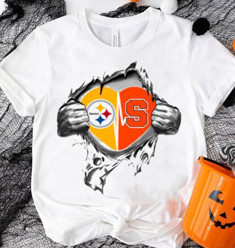 Blood Inside Me Pittsburgh Steelers And Syracuse Orange t-shirt shirt