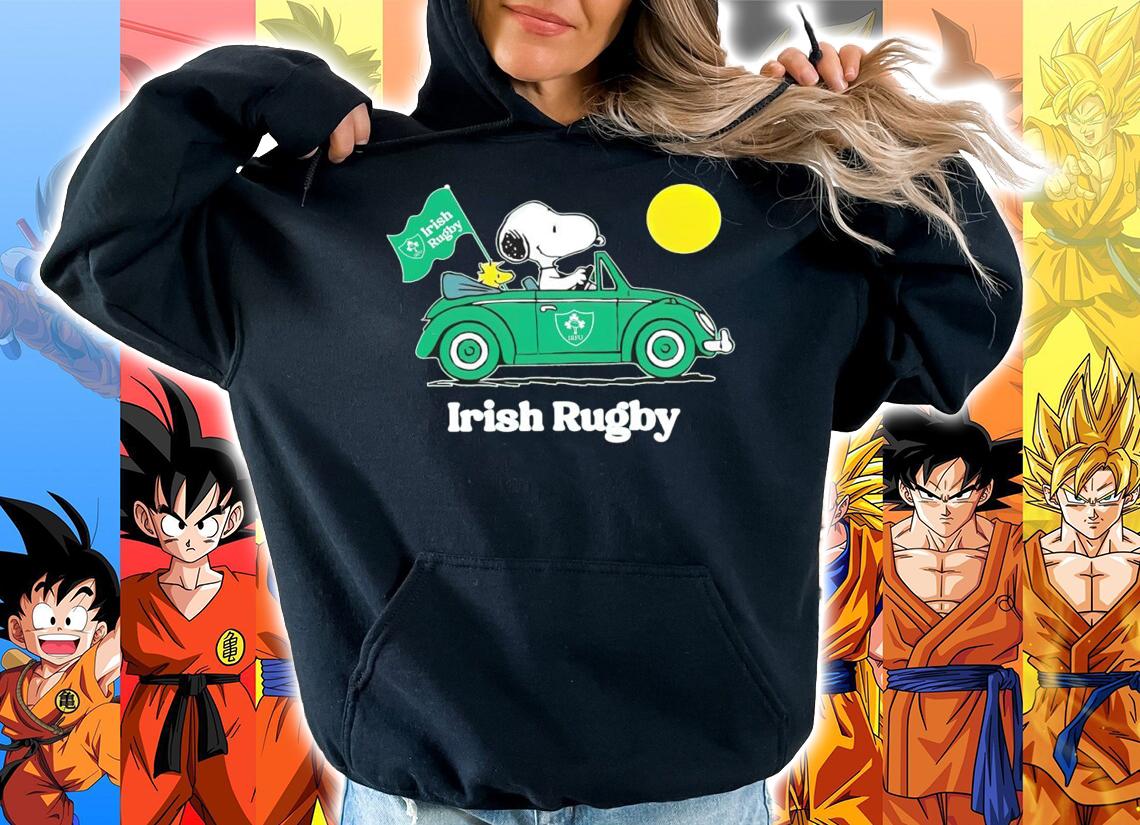 Irish Rugby Snoopy And Woodstock t-shirt hoodie