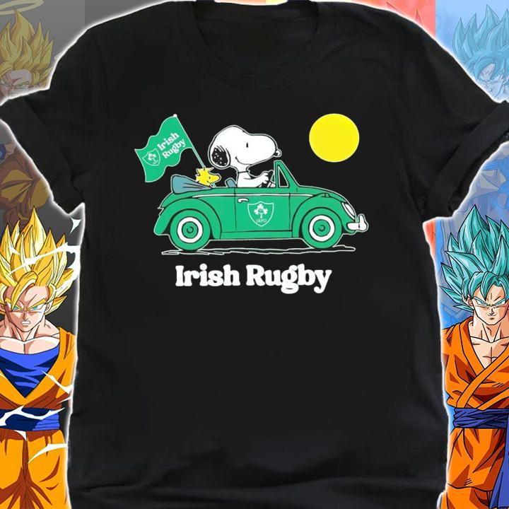 Irish Rugby Snoopy And Woodstock t-shirt shirt