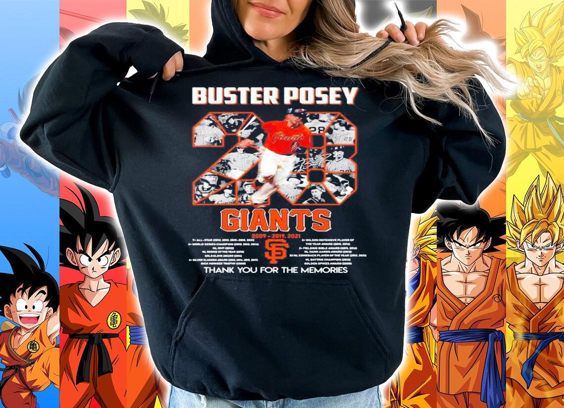 Buster Posey San Francisco Giants Thank You For The Memories Signature t-shirt hoodie