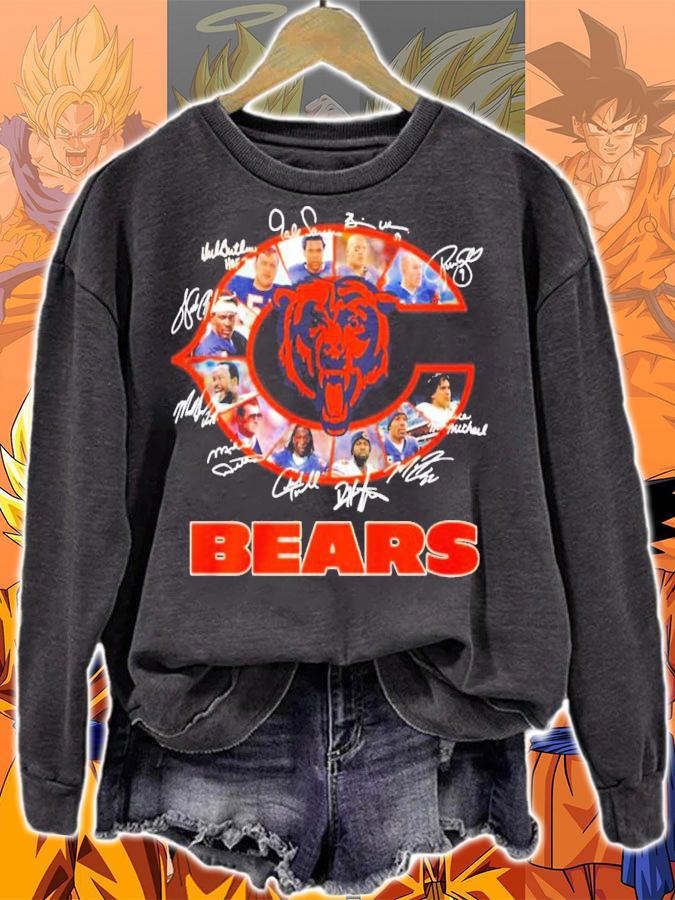 Chicago Bears players signatures t-shirt sweatshirt