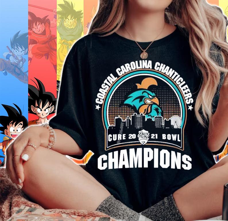 Coastal Carolina Chanticleers Cure 2021 Bowl Champions t-shirt woman shirt