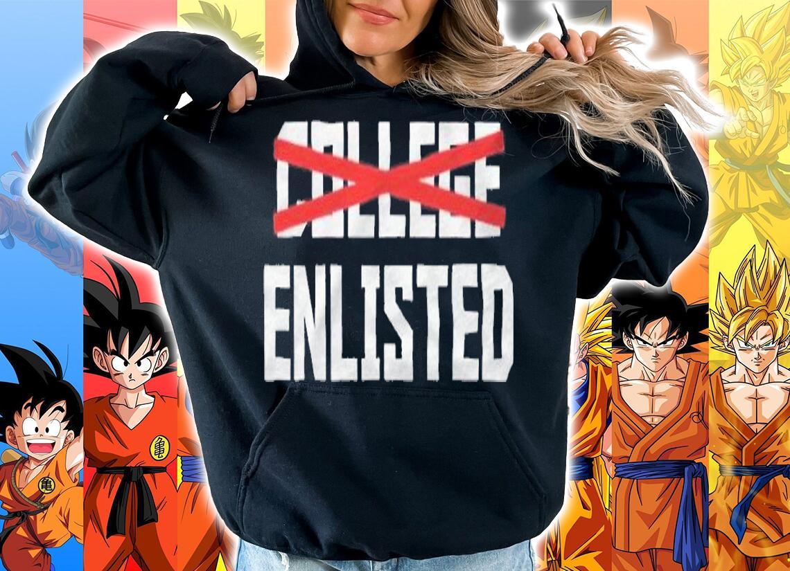 College Enlisted T-shirt hoodie