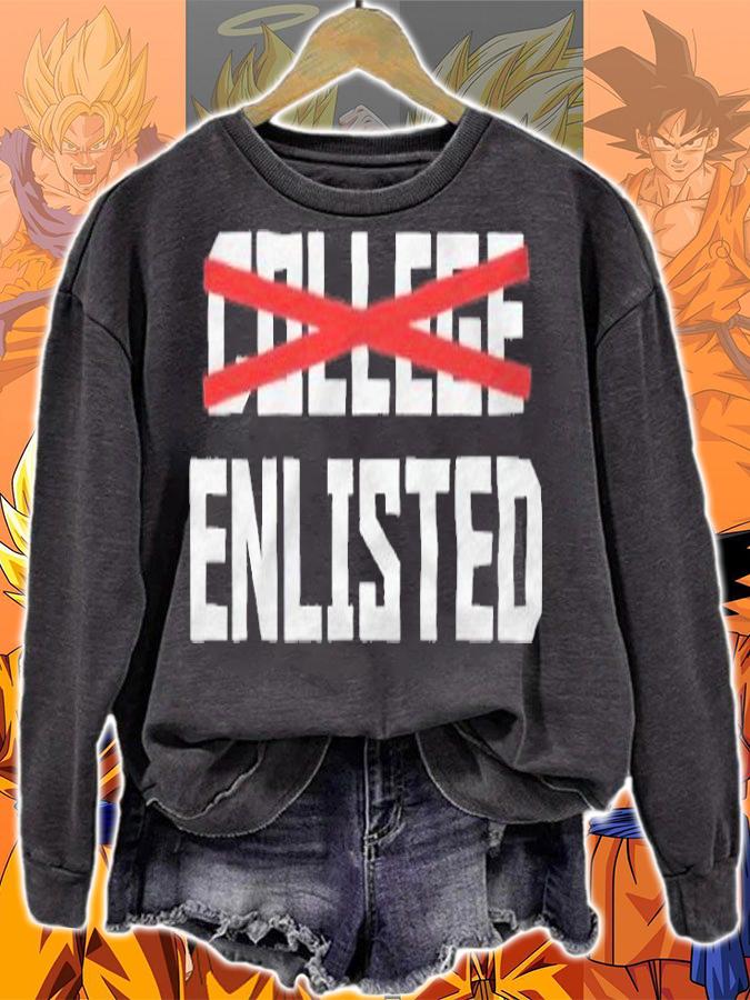 College Enlisted T-shirt sweatshirt