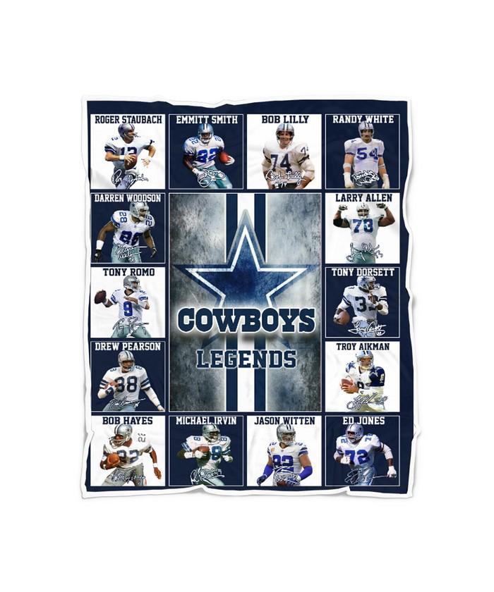 Dallas Cowboys Legends Signature Quilt blanket shirt