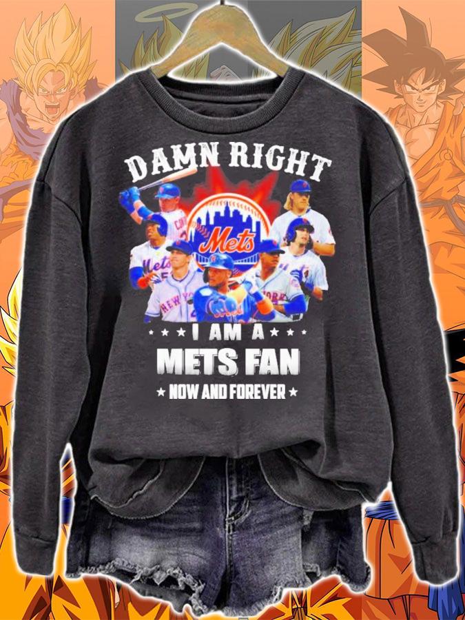 Damn Right I Am A New York Mets Fan Now And Forever t-shirt sweatshirt