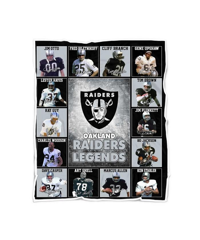 Las Vegas Raiders Oakland Raiders Legends Signature Quilt blanket shirt