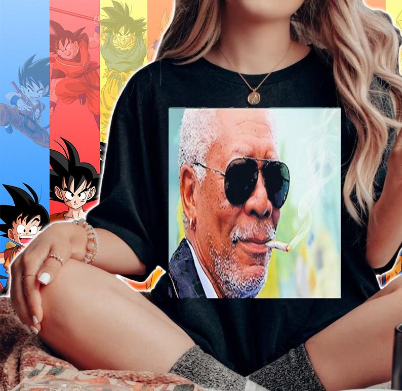 The Narrator Morgan Freeman Smoking Weed Shirt woman shirt