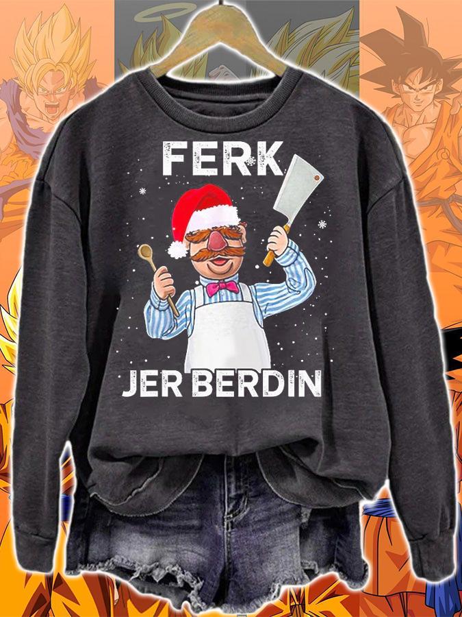 Santa Ferk Jer Berdin Kitchen Chef Knife Christmas Pajamas t-shirt sweatshirt