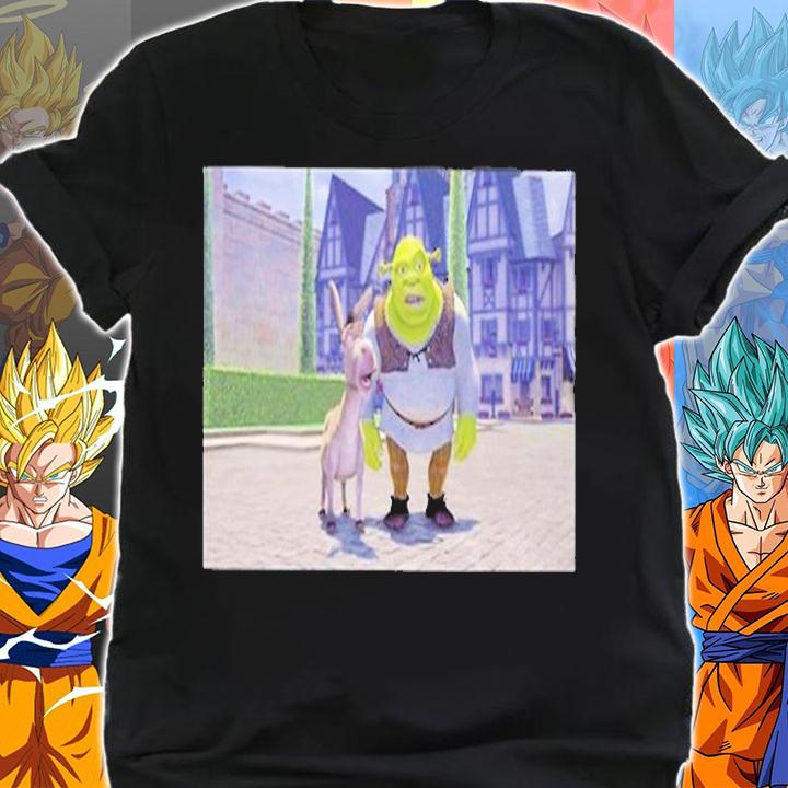 Shrek With Donkey In House T-Shirt shirt