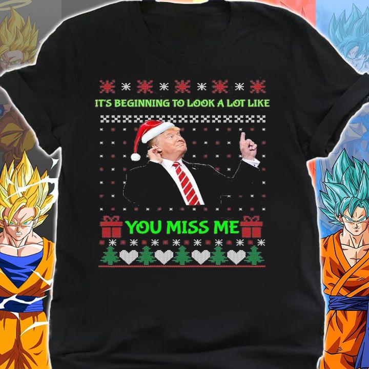Trump Funny Conservative You Miss Me Ugly Christmas Sweater t-shirt shirt