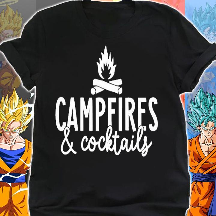 Campfires And Cocktails Camp Lover T-Shirt shirt