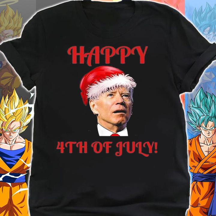 Funny Biden Christmas Happy 4th Of July Red Design T-Shirt shirt