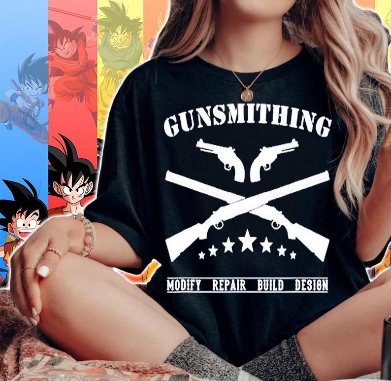 Gunsmithing Gun Engraver Custom Gun Builder Gunsmith T-Shirt woman shirt