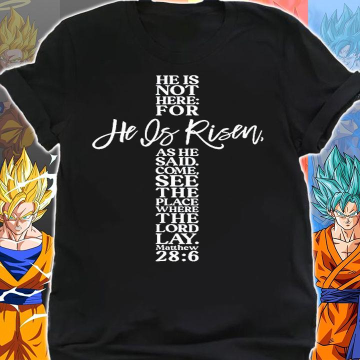 He Is Risen Indeed Christian Cross Easter Day T-Shirt shirt