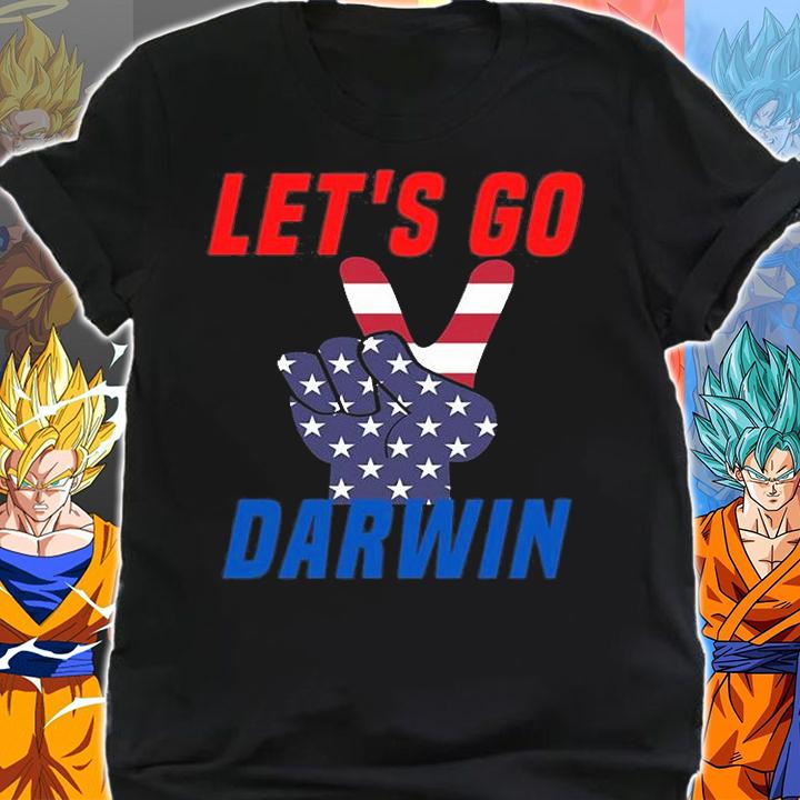 Let's Go Darwin Rock Paper Scissors Red Blue T-Shirt shirt