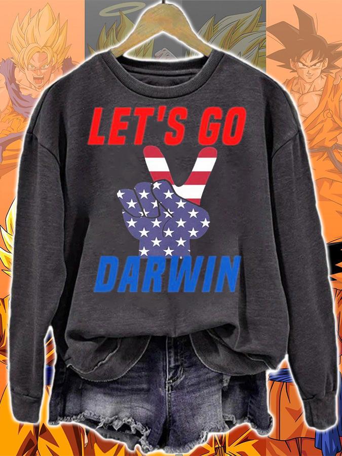 Let's Go Darwin Rock Paper Scissors Red Blue T-Shirt sweatshirt