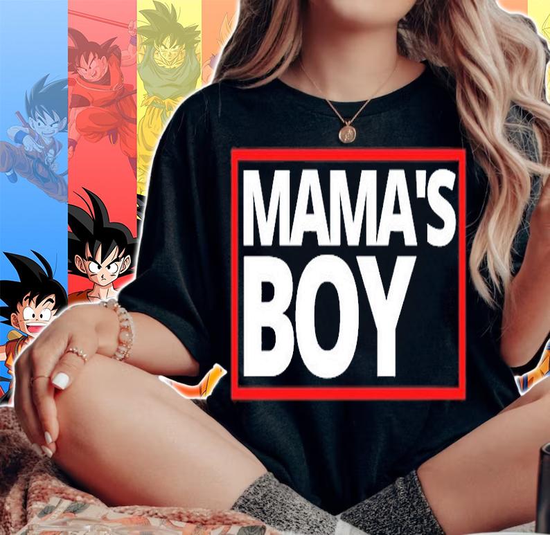 MAMA's Boy (Red & White Stamp) T-Shirt woman shirt
