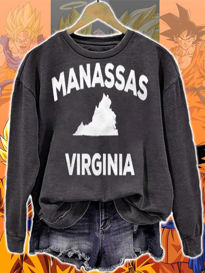 Manassas Virginia City Home Va State Tourist Souvenir Gift Shirt sweatshirt