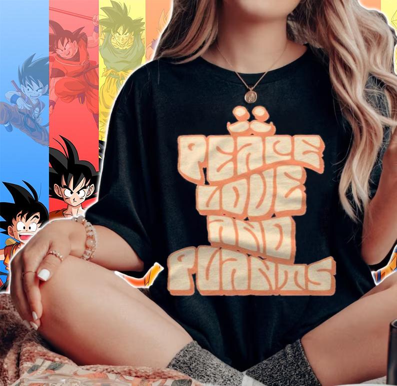 Mumbo Jumbo logo peace love and plants T-shirt woman shirt