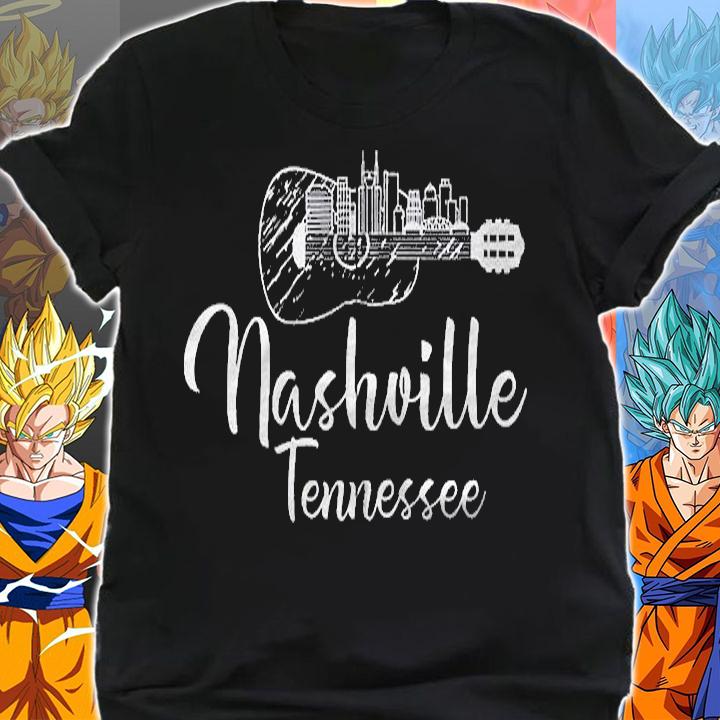 Nashville Tennessee Music City Guitar Zip Shirt shirt