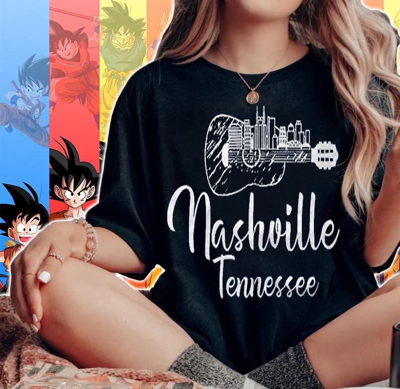 Nashville Tennessee Music City Guitar Zip Shirt woman shirt
