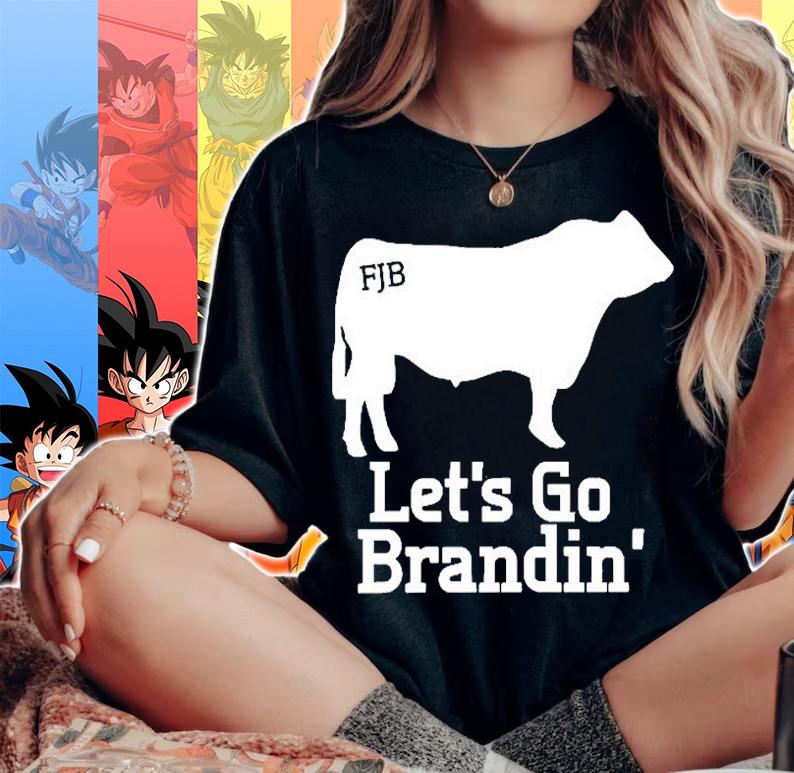 Nice FJB Lets Go Brandin Milk Cow T-Shirt woman shirt