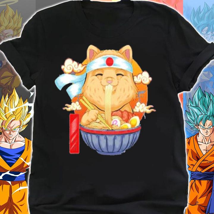 Ramen Shirt Cat Kawaii Cute Japanese Anime Cats Women Girls T-Shirt shirt
