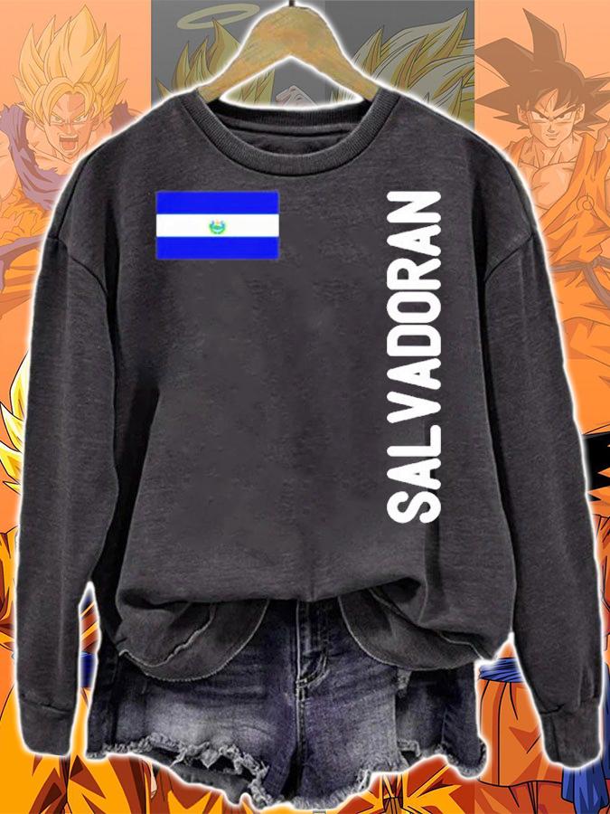 Salvadoran Flag And El Salvador Roots T-Shirt sweatshirt