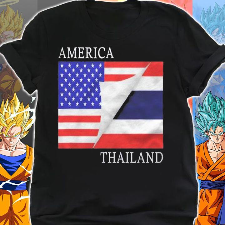 Thai American Flag Half Thai Half American Shirt shirt