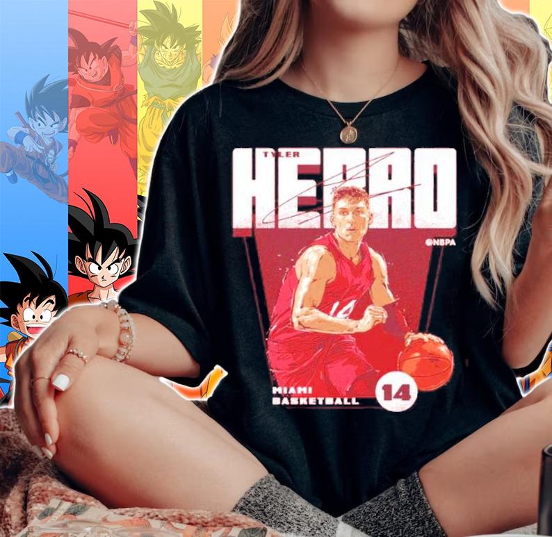 Tyler Herro Miami Basketball Signatures Shirt woman shirt