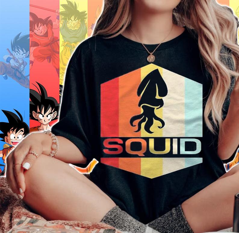 Vintage Squid Octopus Squid Lover Gift Shirt woman shirt