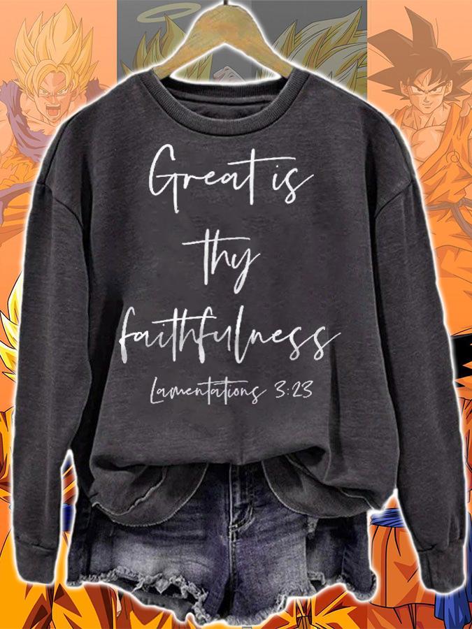 Womens Great Is Thy Faithfulness Shirt sweatshirt