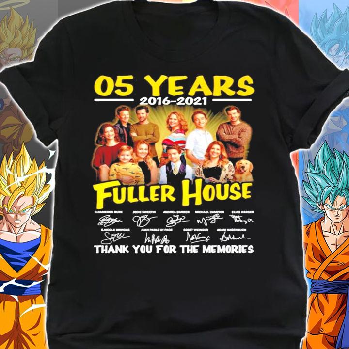 05 years 2016 2021 Fuller House signatures t-shirt shirt