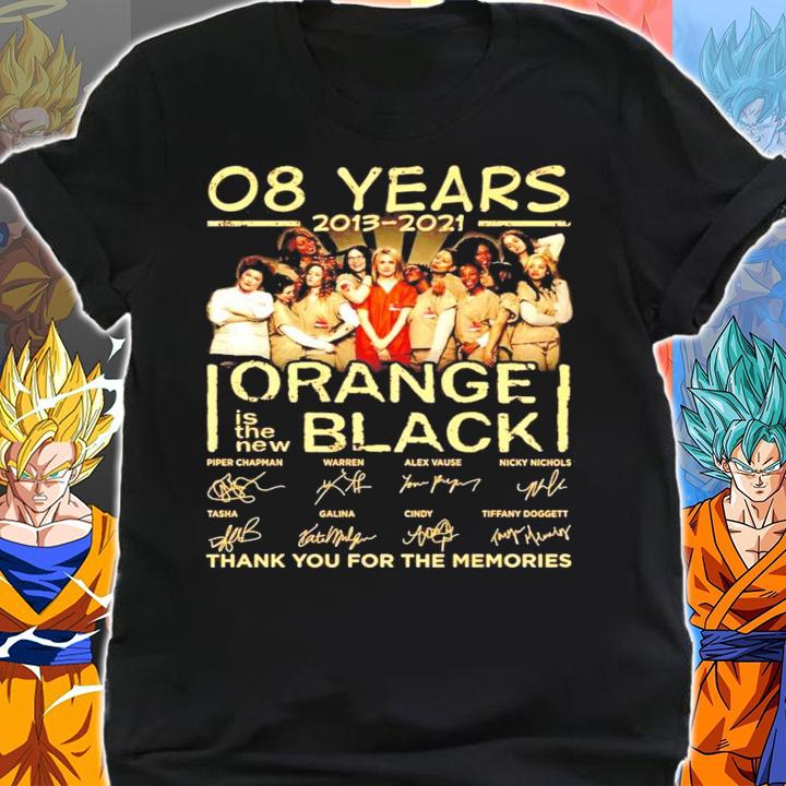 08 years 2013 2021 Orange is the new black signatures t-shirt shirt