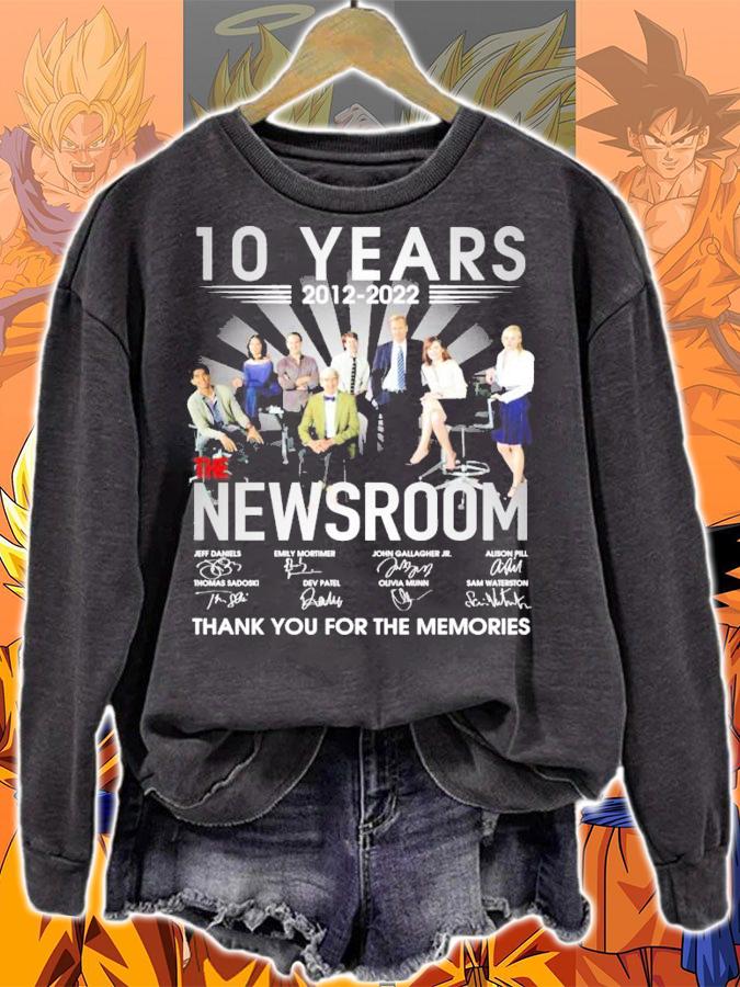 10 years 2012 2022 The Newsroom signatures t-shirt sweatshirt