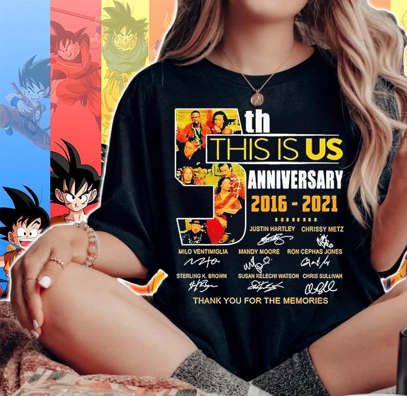 5th this is US anniversary 2016-2021 thank you for the memories t-shirt woman shirt